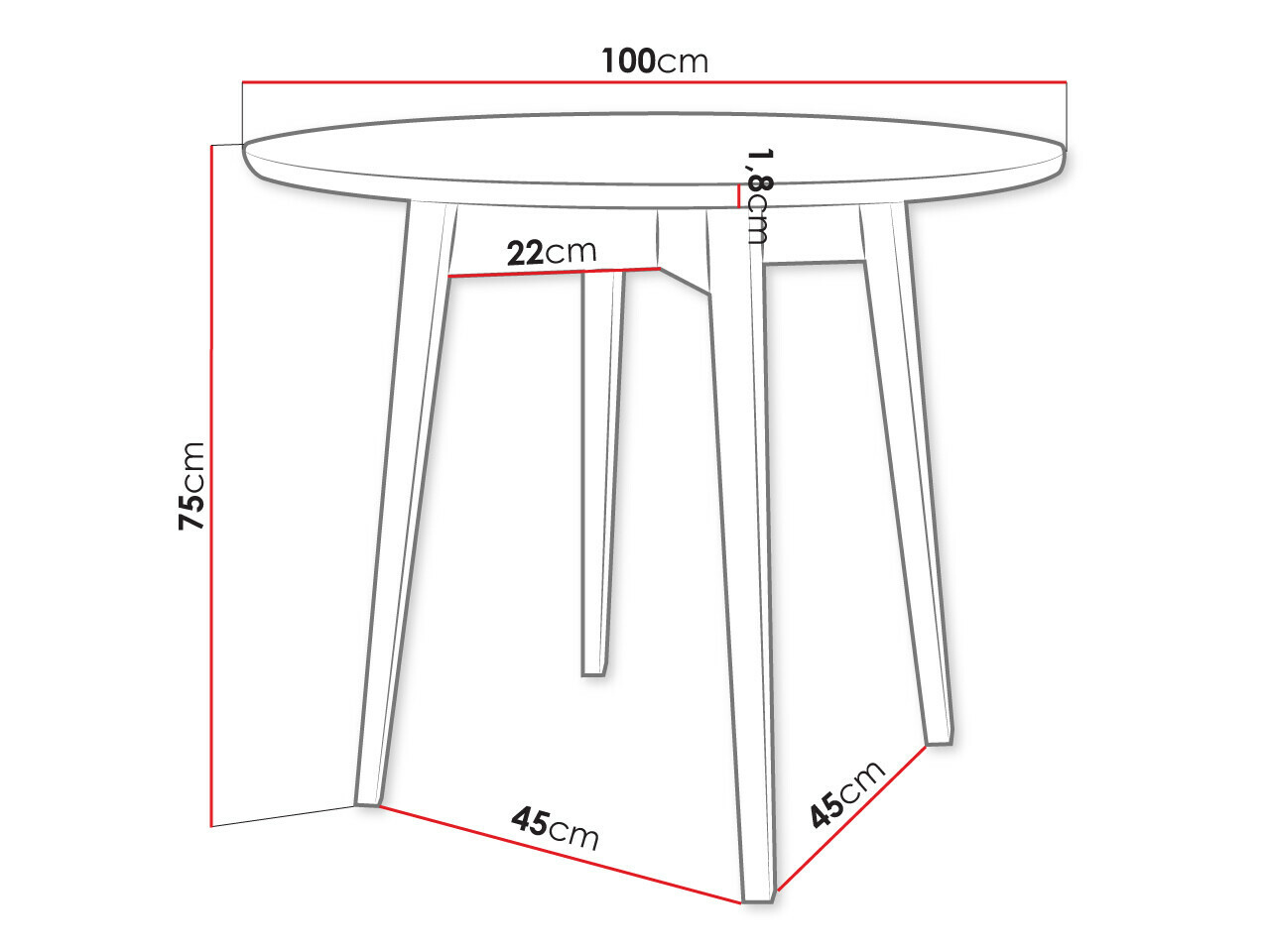Conjunto para refeições Racine 124 (Castanho)