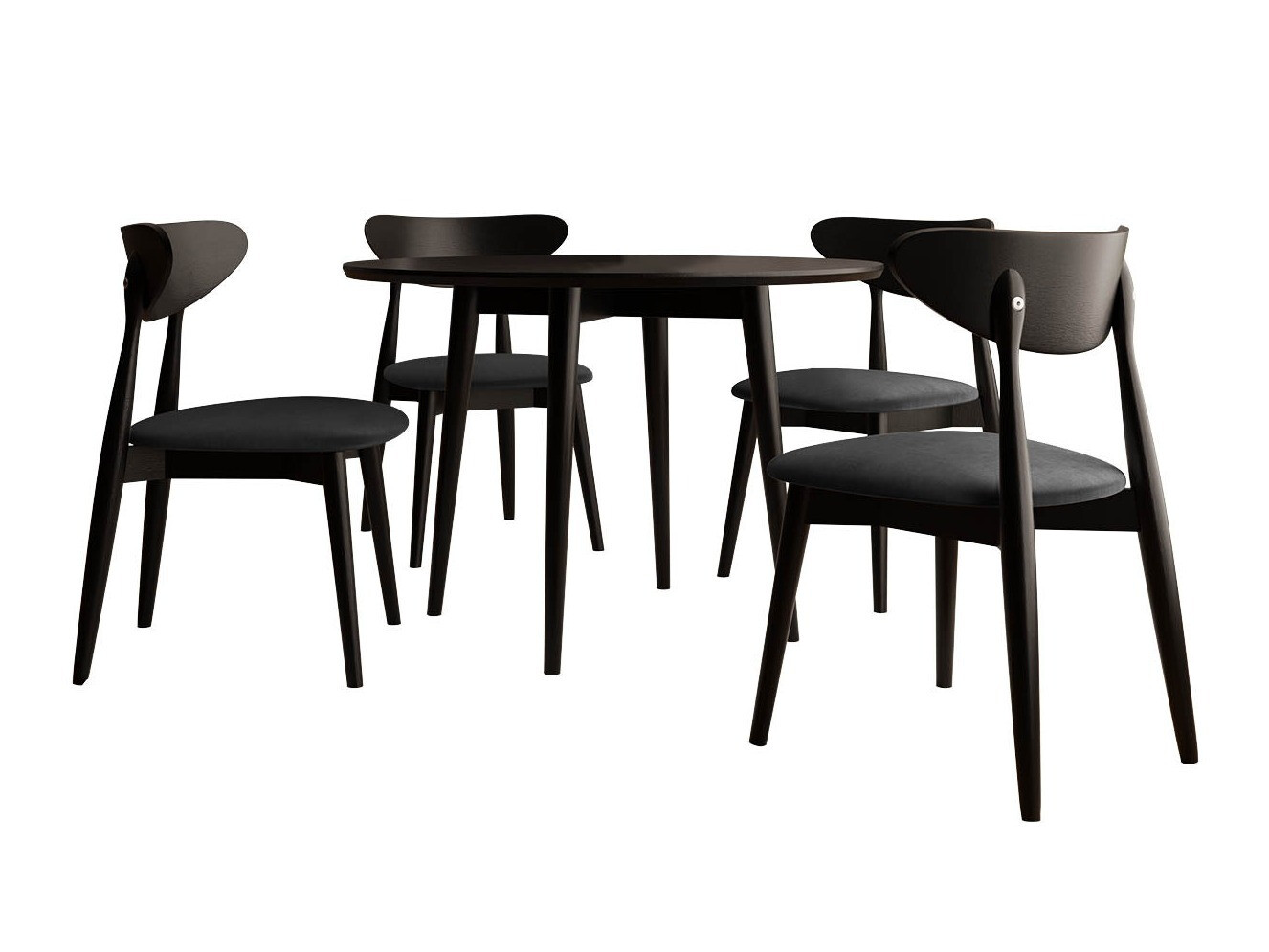 Conjunto para refeições Racine 124 (Preto)