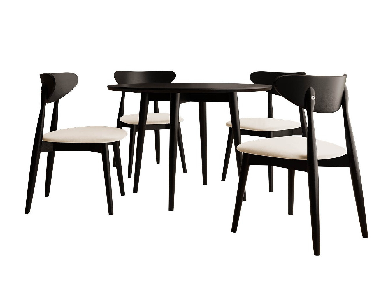 Conjunto para refeições Racine 124 (Preto)