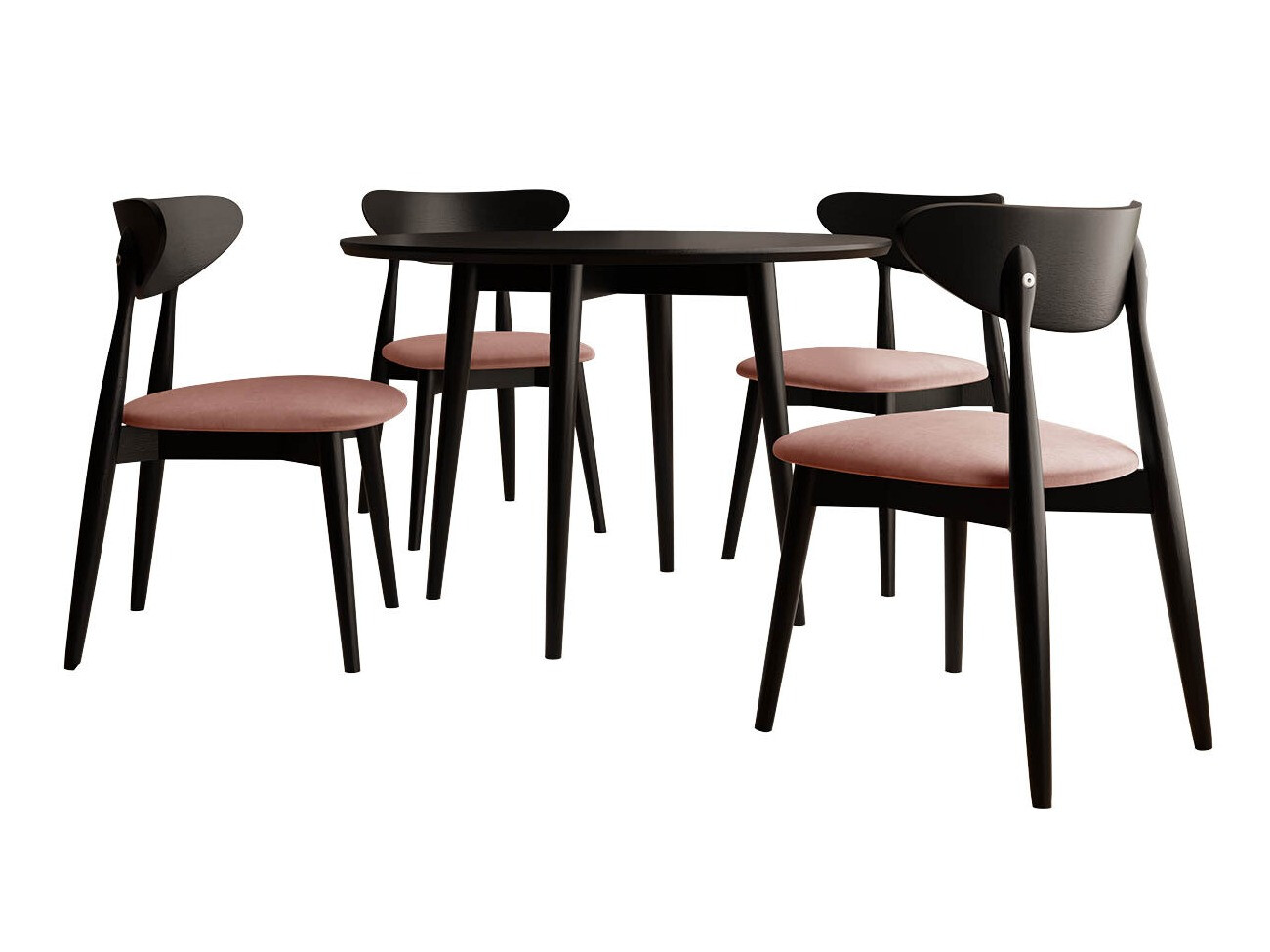 Conjunto para refeições Racine 124 (Preto)