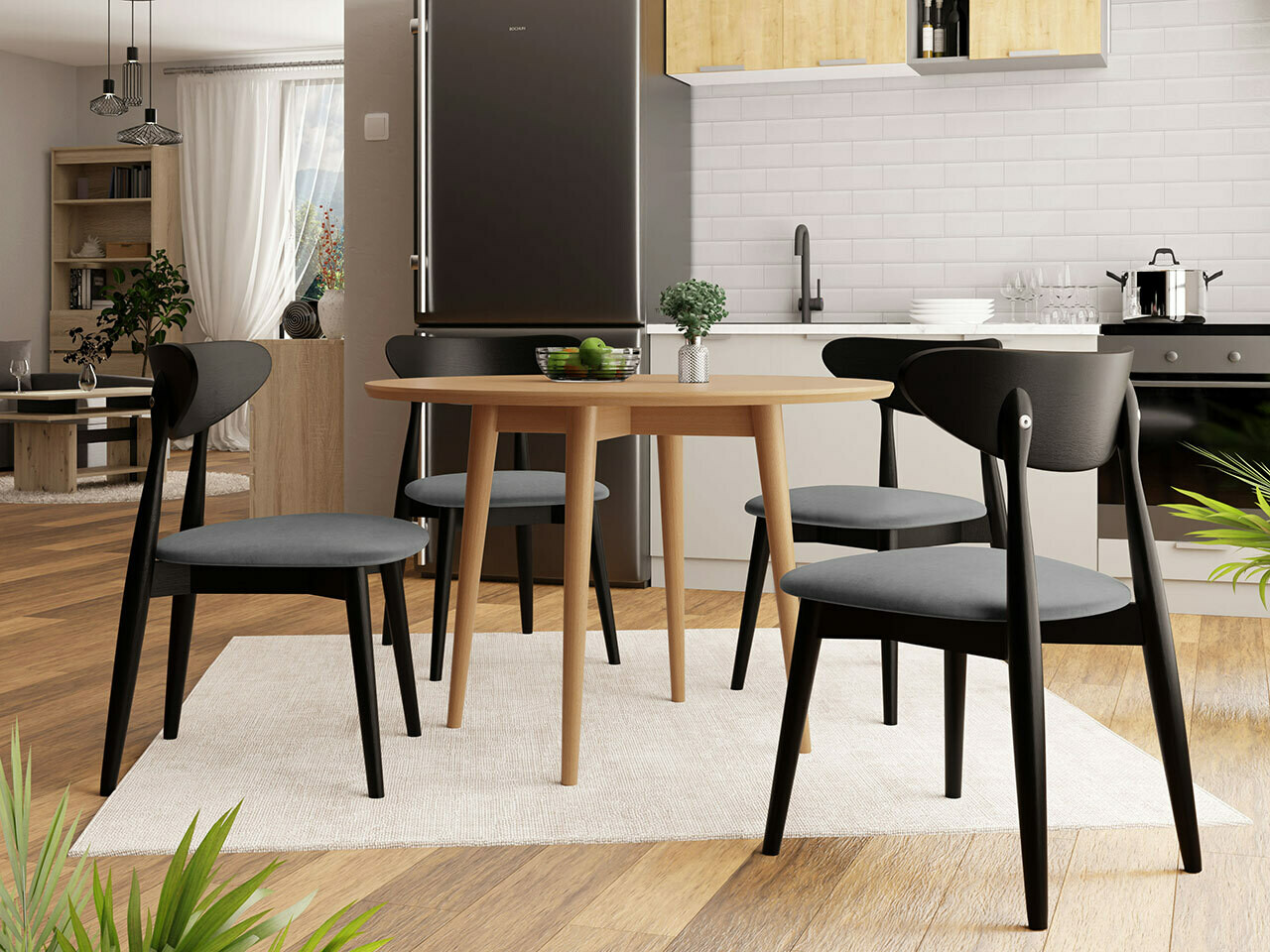 Conjunto para refeições Racine 124 (Preto)