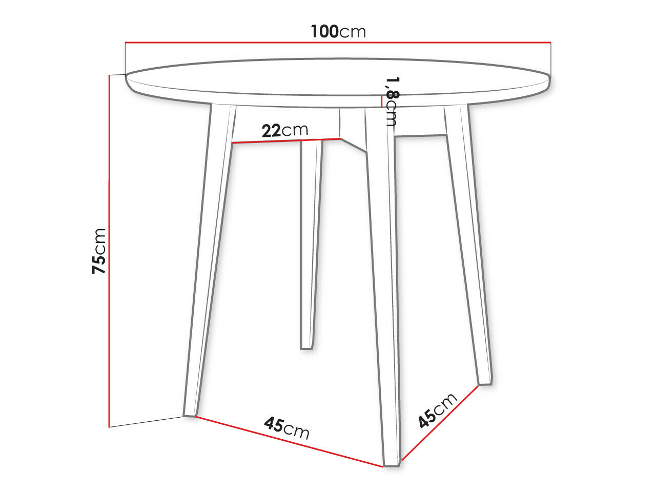 Conjunto para refeições Racine 124 (Preto)