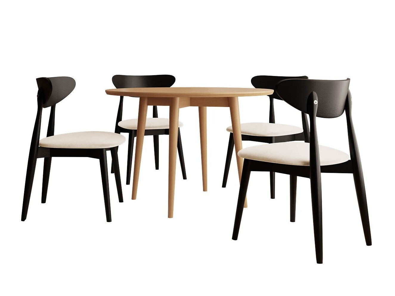 Conjunto para refeições Racine 124 (Preto)