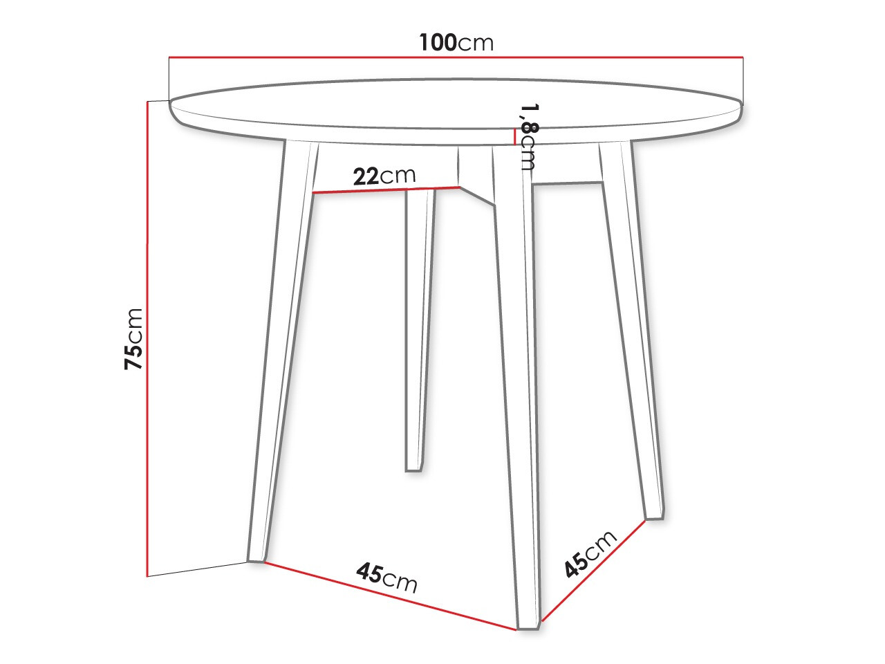 Conjunto para refeições Racine 124 (Preto)