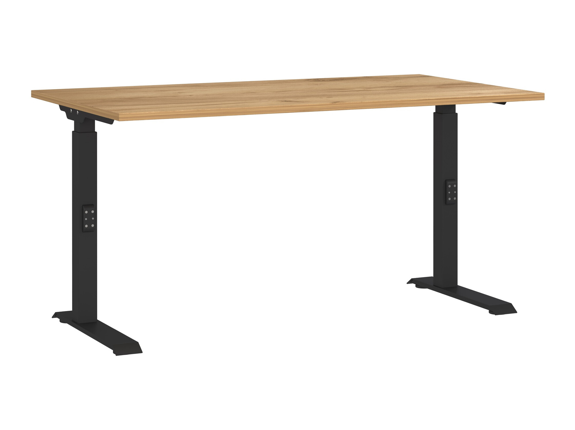 Mesa de escritório Sacramento 419 (Navarra carvalho + Preto)