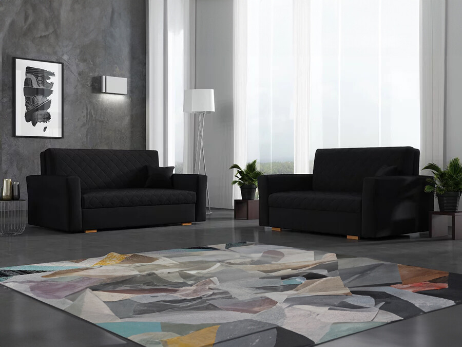 Conjunto de mobiliário com estofo Clarona IV (Zanzibar 190)