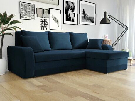 Sofá de canto Comfivo 135 (Kronos 09 + Uttario Velvet 2967)