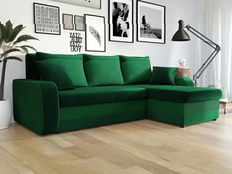 Sofá de canto Comfivo 135 (Kronos 19 + Uttario Velvet 2951)