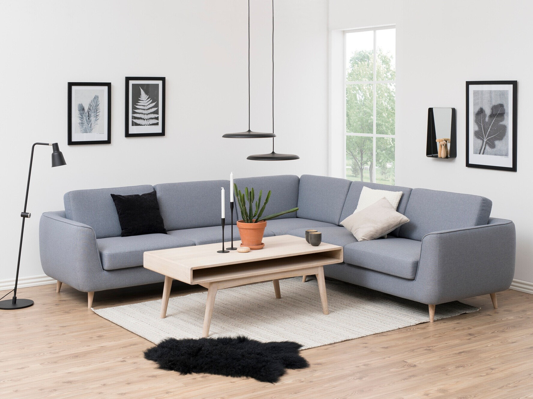 Mesa de centro Norsica Elmdome 105 (Castanho claro)