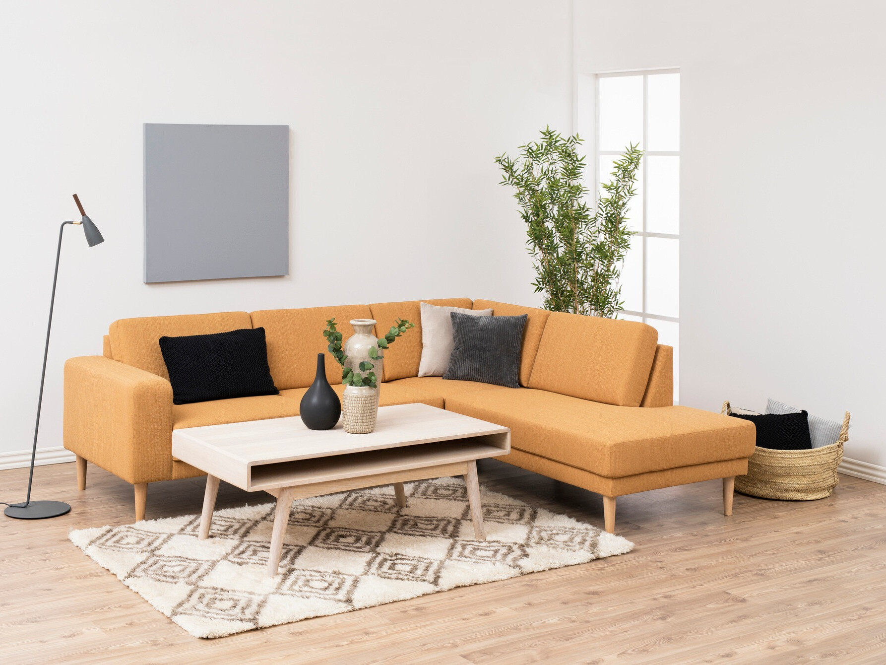 Mesa de centro Norsica Elmdome 105 (Castanho claro)