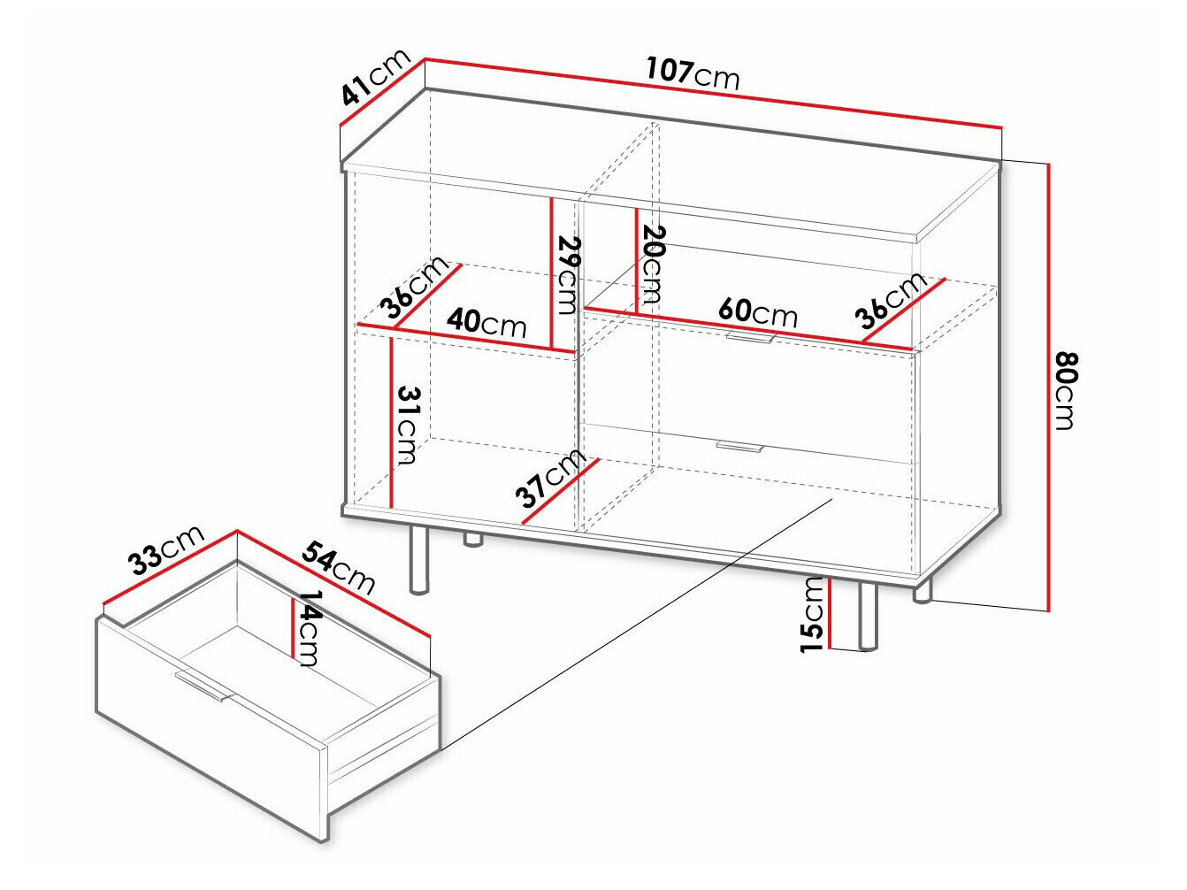 Cómoda Decus (Caxemira)