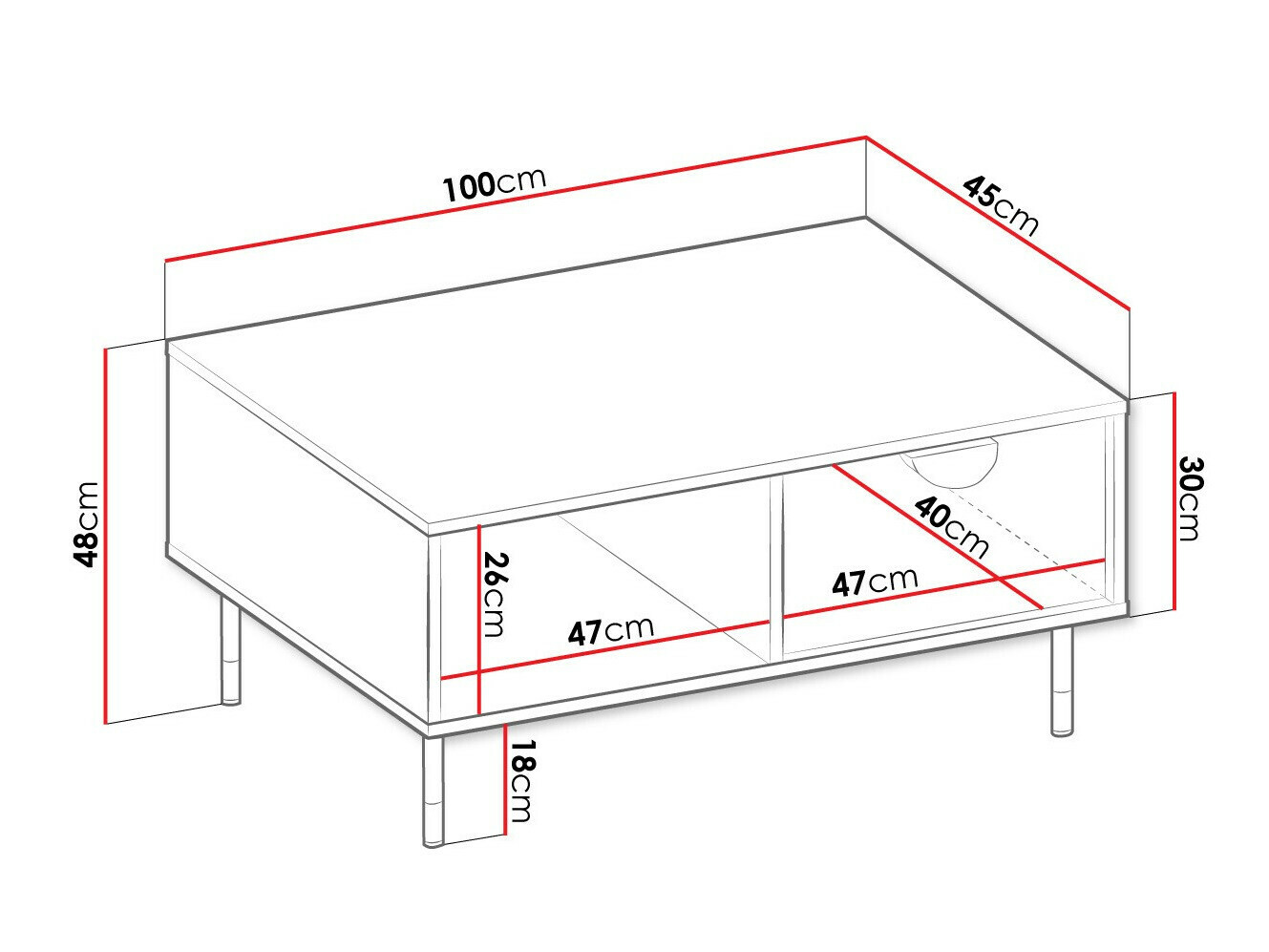 Mesa de centro Comfivo Vitis I