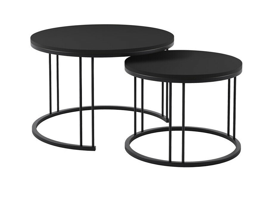 Conjunto de mesa de centro Oswego 105 (Preto)