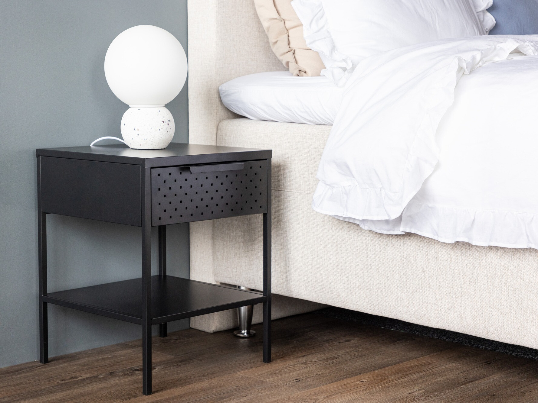 Mesa de cabeceira Dallas 4299 (Preto)