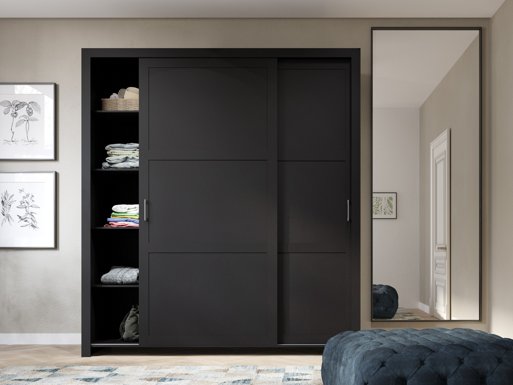 Roupeiro Murrieta 190 (Preto)
