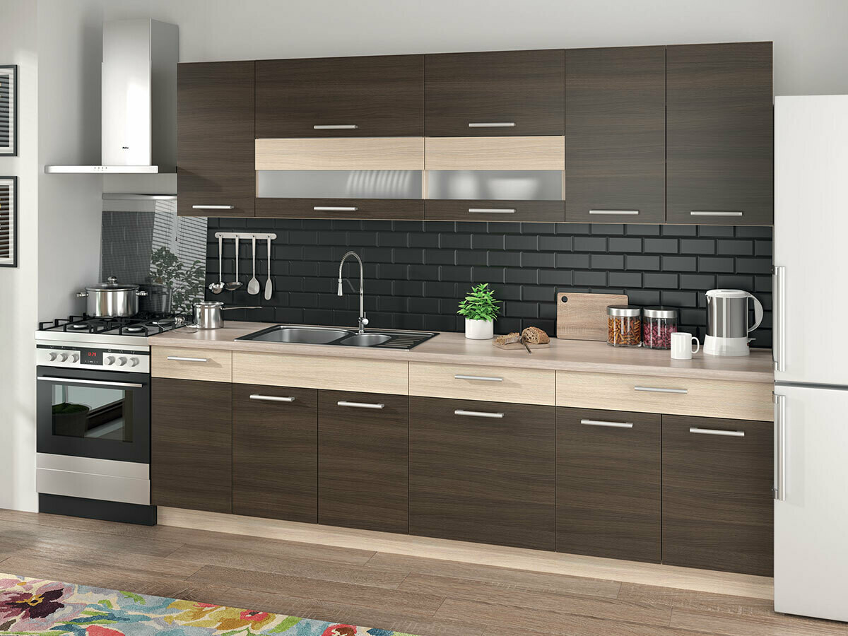 Armário modular suspenso Mode Dark 103