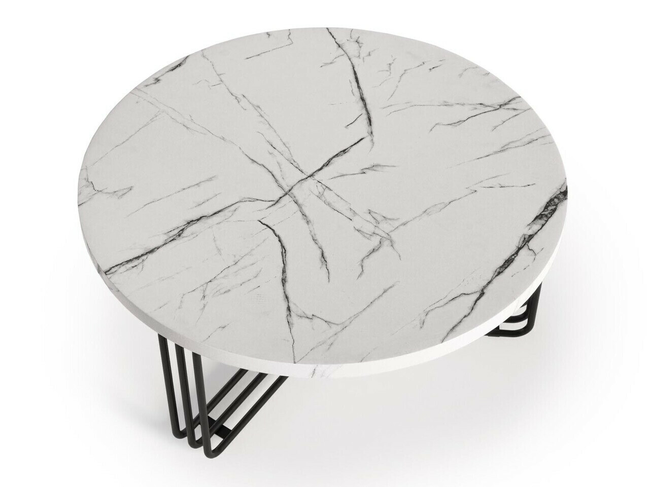 Mesa para revistas Houston 1275 (Marmore branco + Preto)