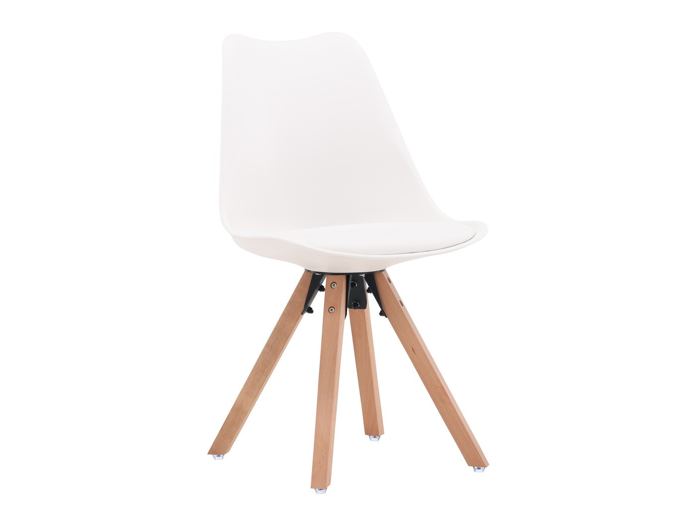 Conjunto para refeições Dallas 4323 (Branco + Madeira clara)