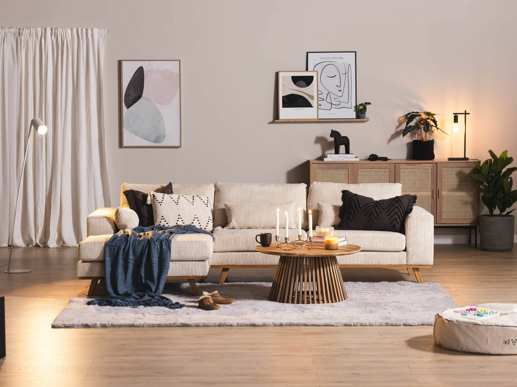 Sofá de canto Floromo 100 (Lincoln 03)