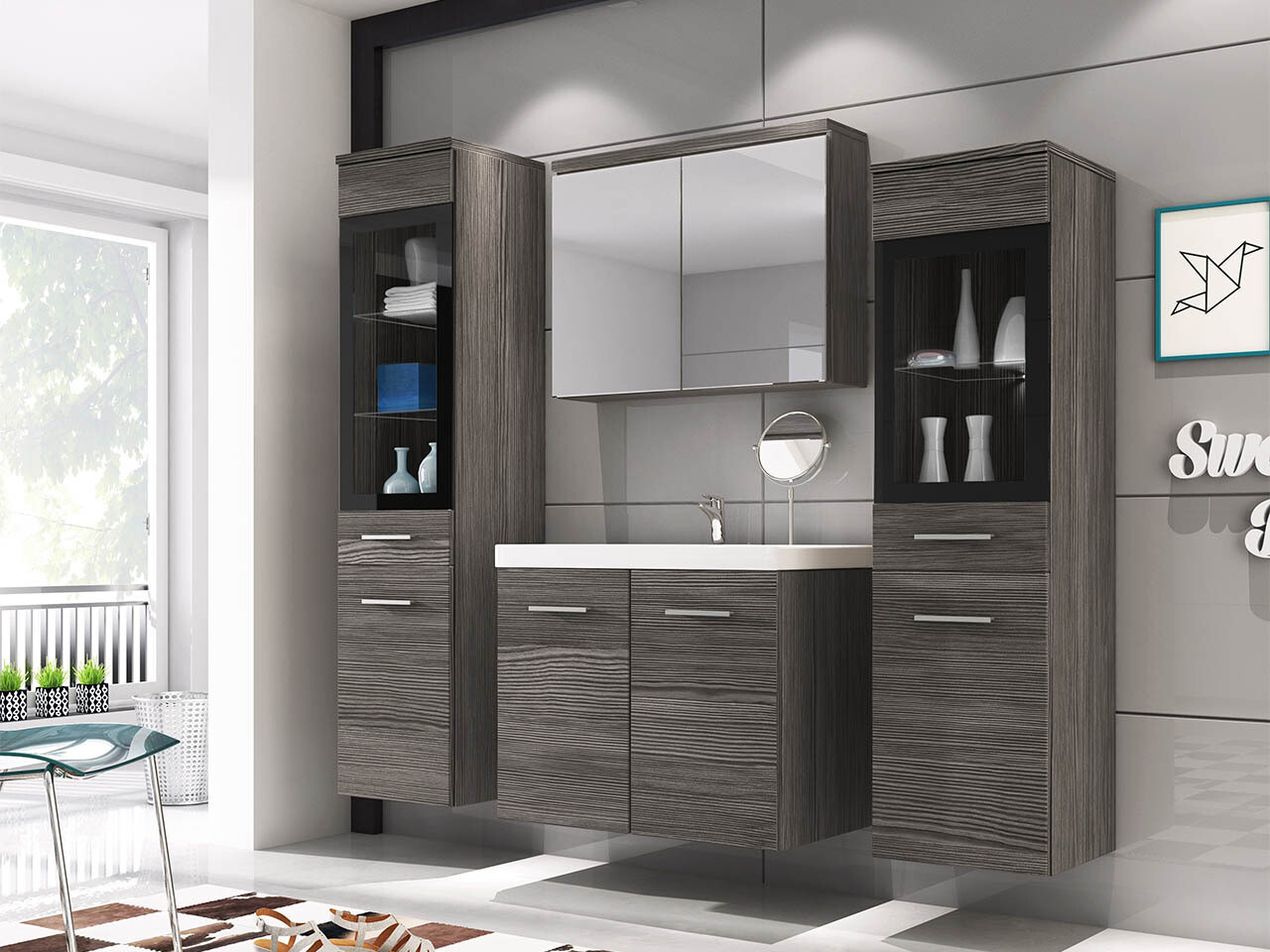 Conjunto de casa de banho Sarasota 140 (Bodega)