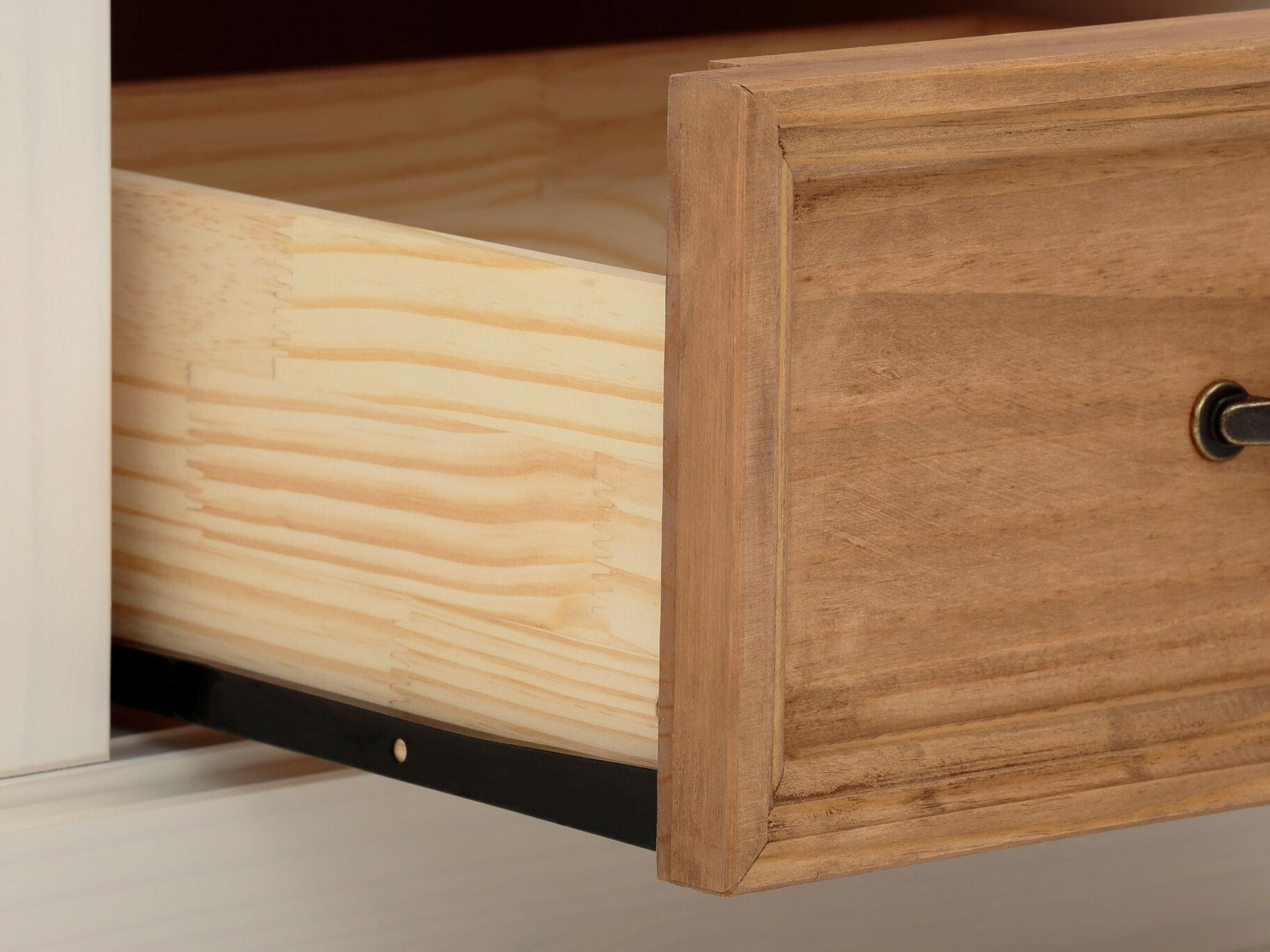 Móvel de TV Tolelio 122 (Branco + Pinho)