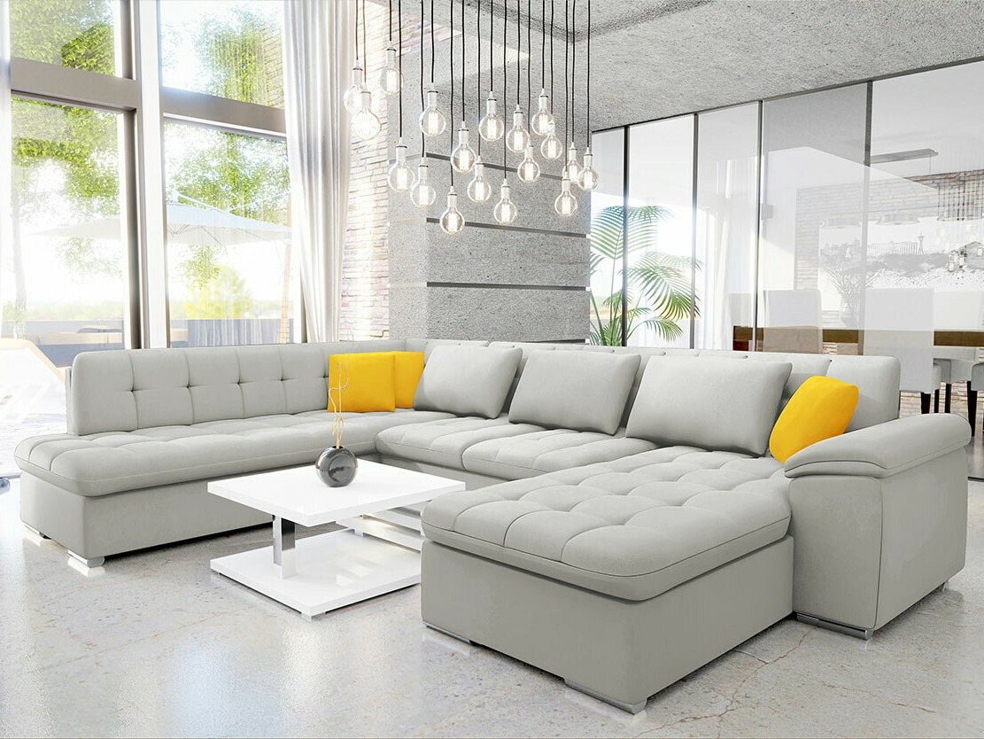 Sofá de canto Comfivo Gemma VI (Venus Velvet 2921 + Venus Velvet 2916)