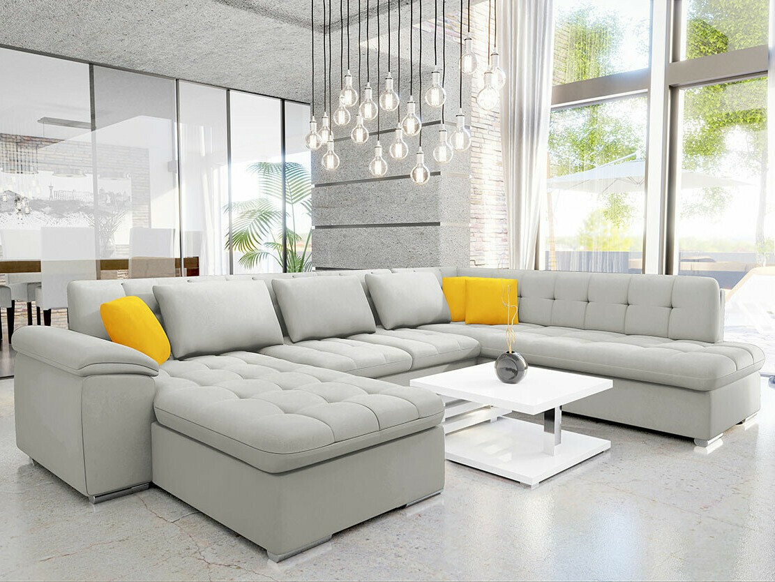 Sofá de canto Comfivo Gemma VI (Venus Velvet 2921 + Venus Velvet 2916)