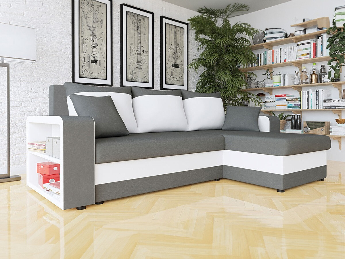 Sofá de canto Comfivo 153 (Alova 36 + Soft 017)