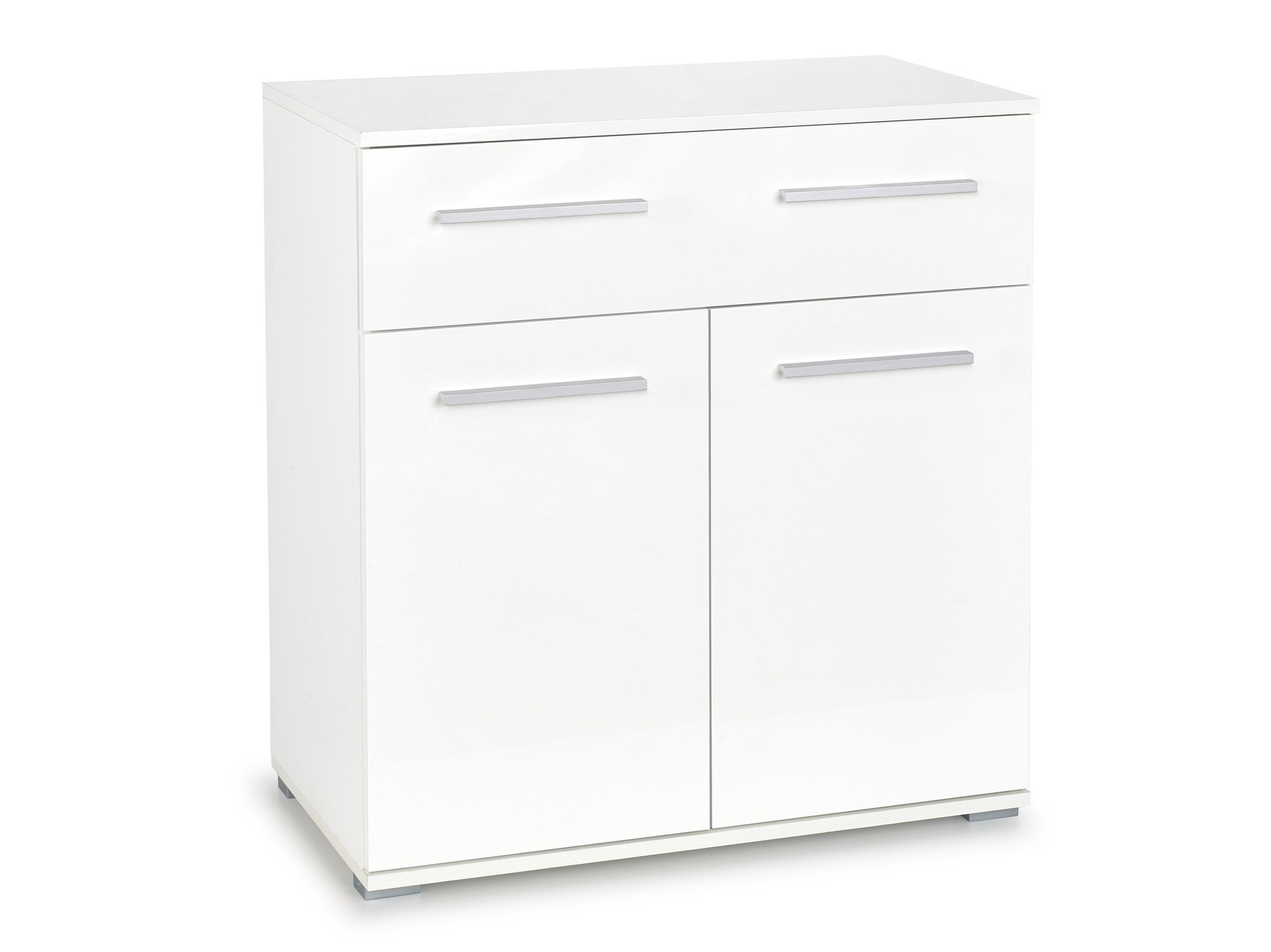 Cómoda Cirveso 100 (Branco + Branco brilhante)