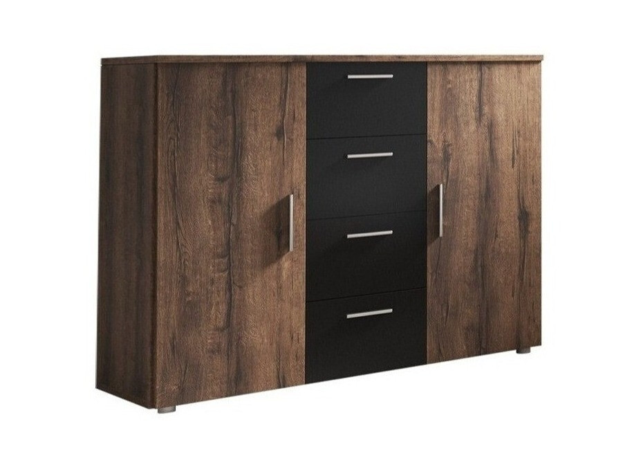 Cómoda Vestivo 101 (Carvalho do Monastery + Preto)