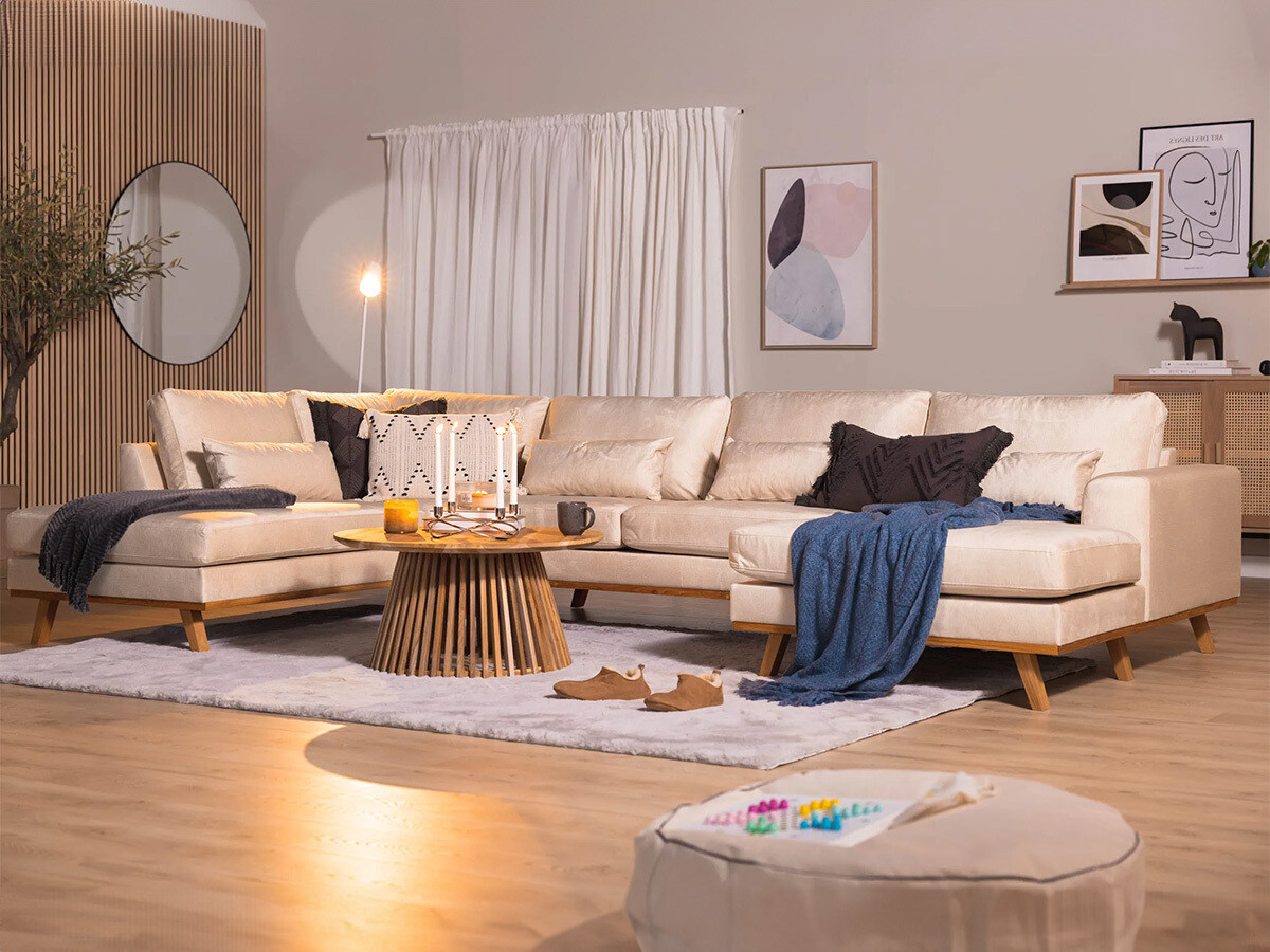 Sofá de canto Floromo 101 (Monolith 04)