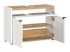 Conjunto para casa de banho Ventei 104 (Branco + Navarra carvalho)