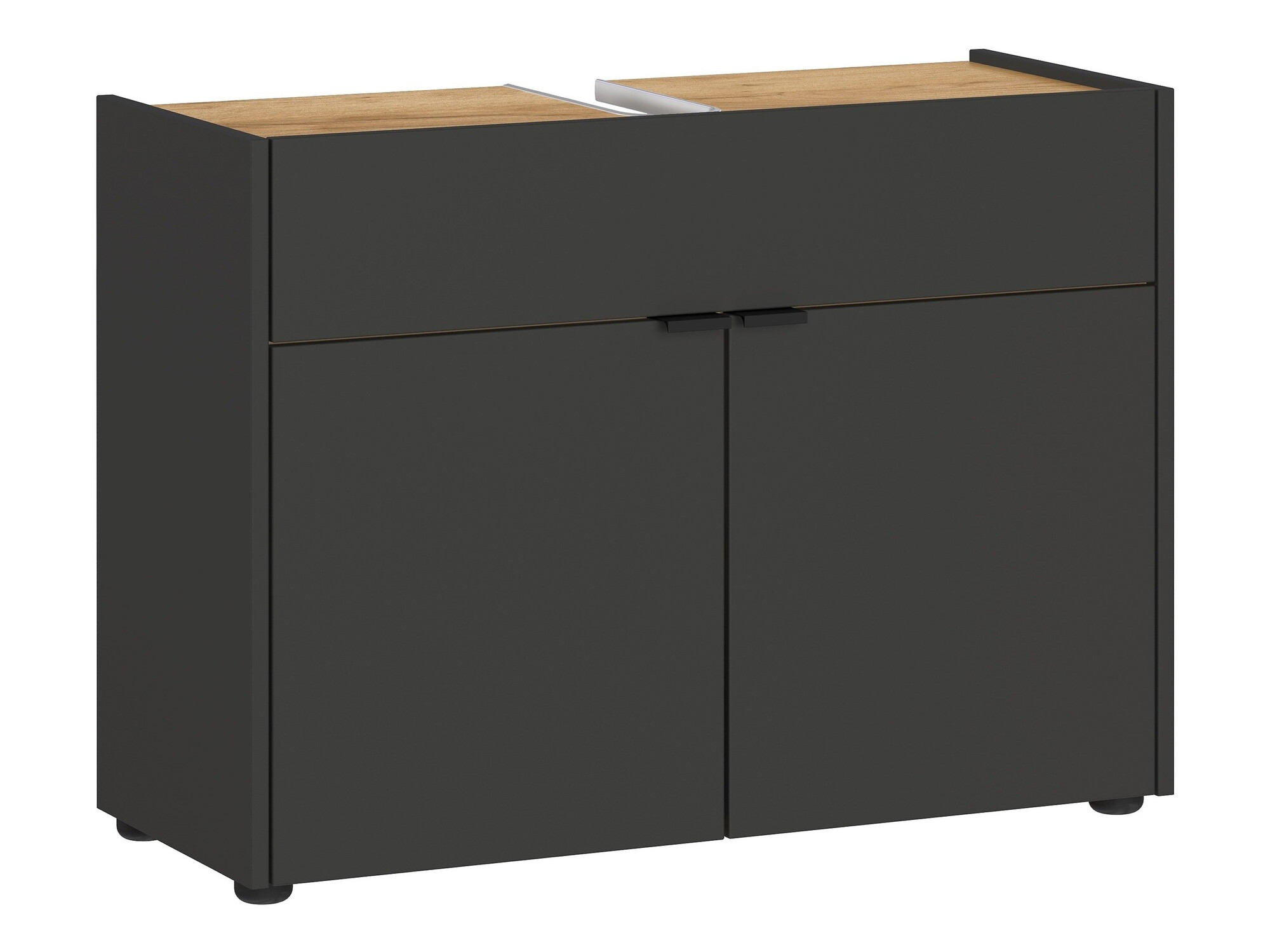 Conjunto para casa de banho Ventei 104 (Grafite + Navarra carvalho)