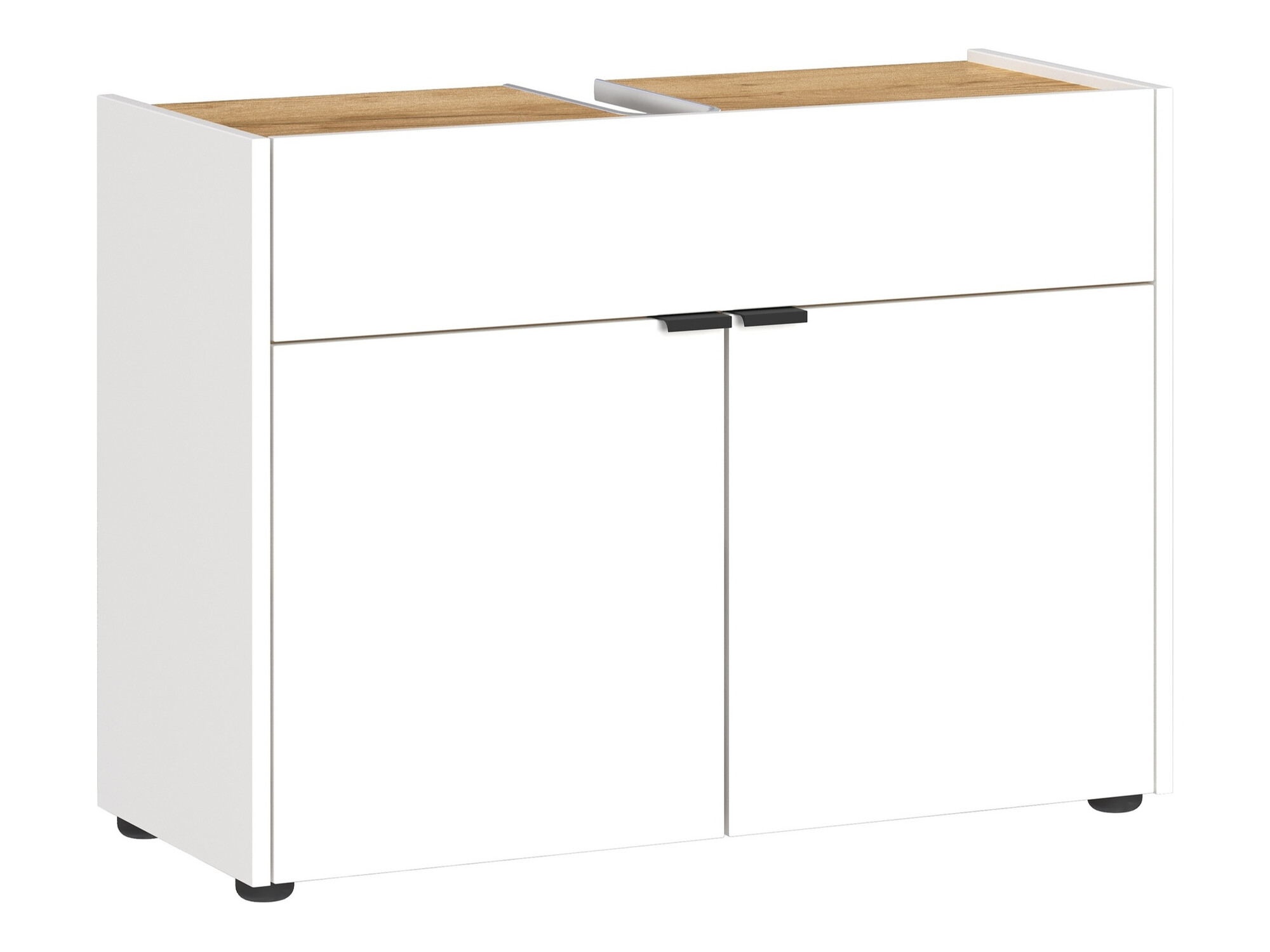 Conjunto para casa de banho Ventei 105 (Branco + Navarra carvalho)