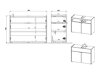 Conjunto para casa de banho Ventei 106 (Branco + Navarra carvalho)