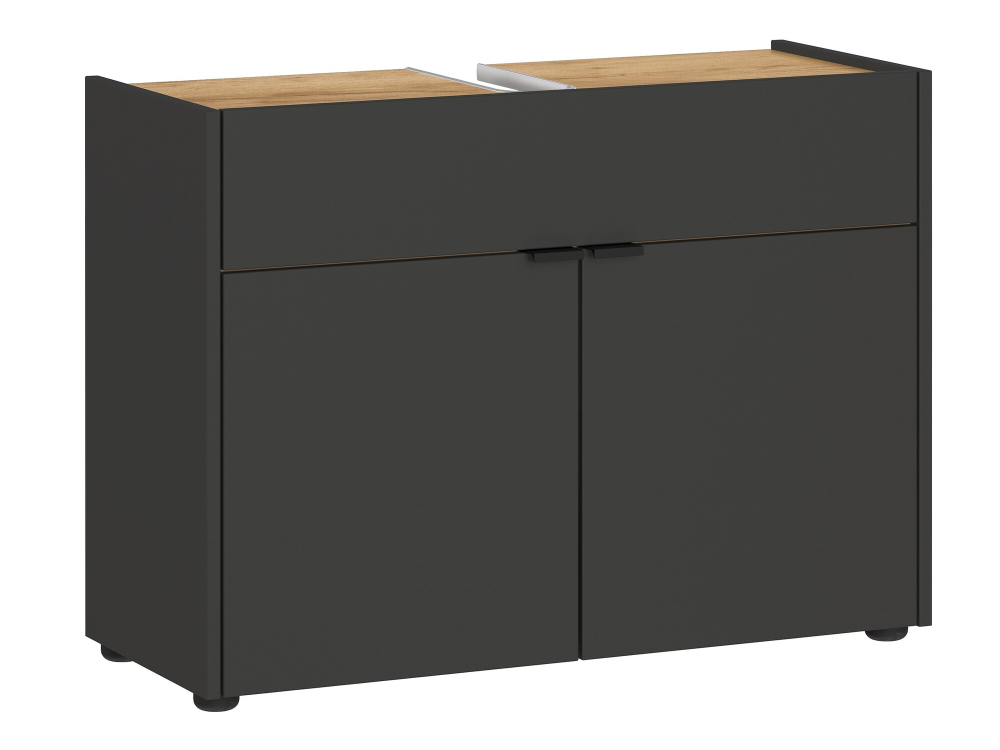 Conjunto para casa de banho Ventei 106 (Grafite + Navarra carvalho)