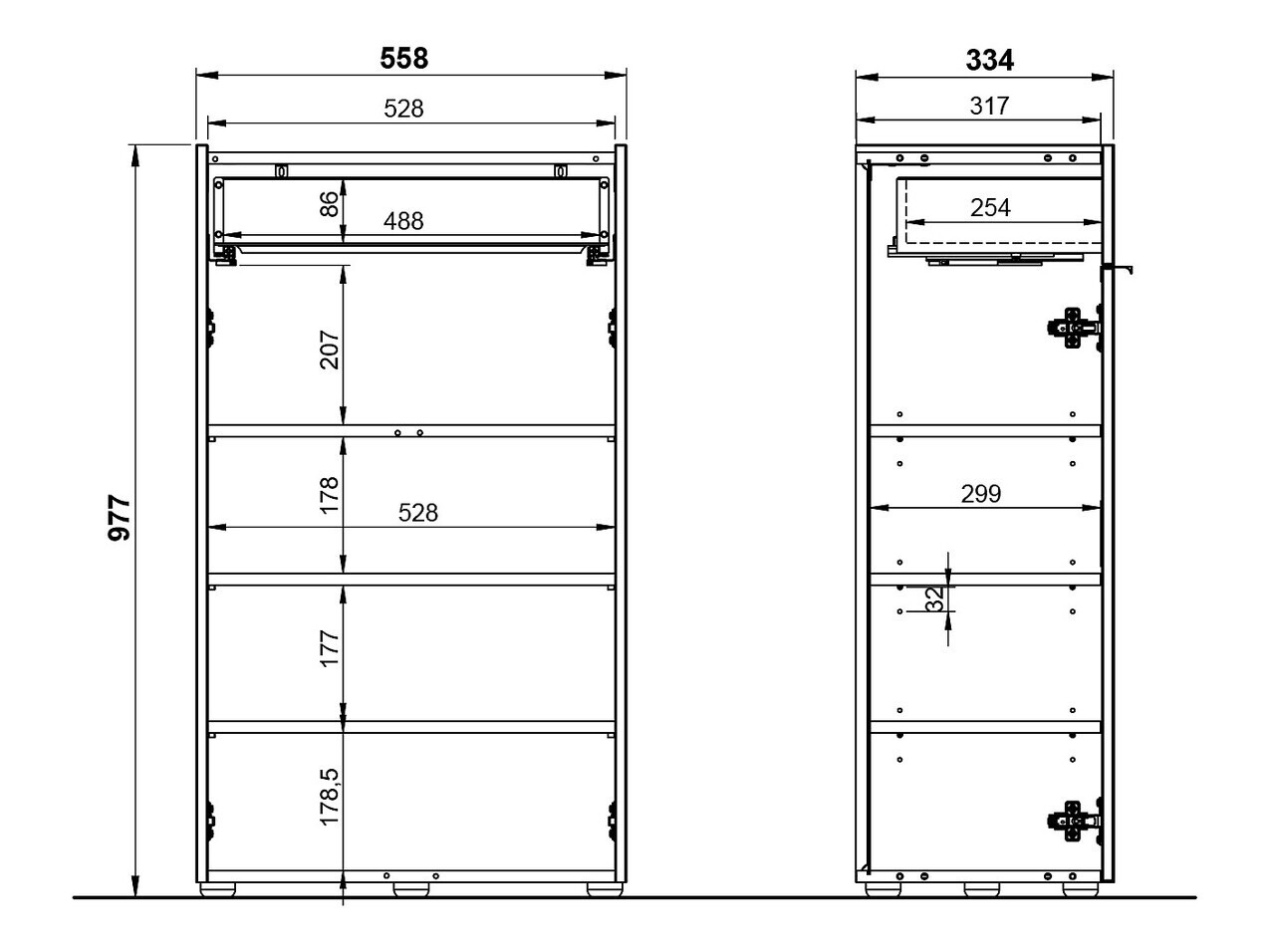 Conjunto para casa de banho Ventei 110 (Branco + Navarra carvalho)