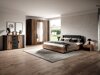 Cama Felelie 109 (Carvalho Flagstaf escuro + Cobre)