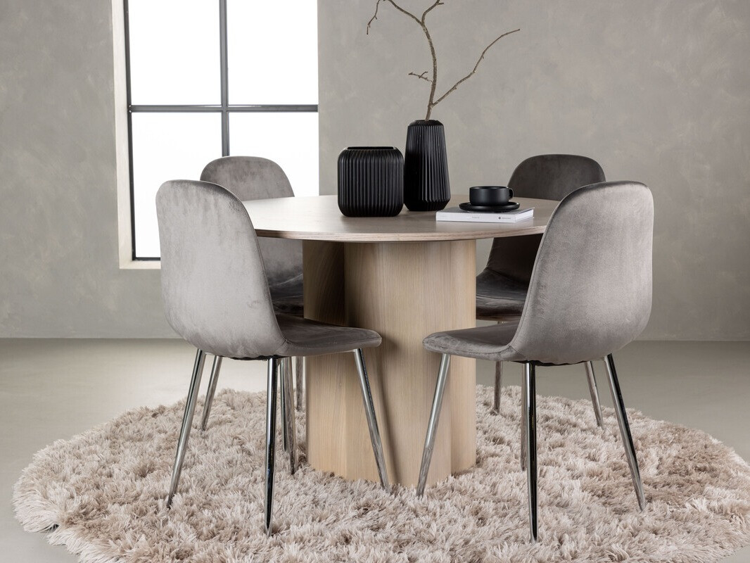 Conjunto para refeições Dallas 4354 (Madeira clara)