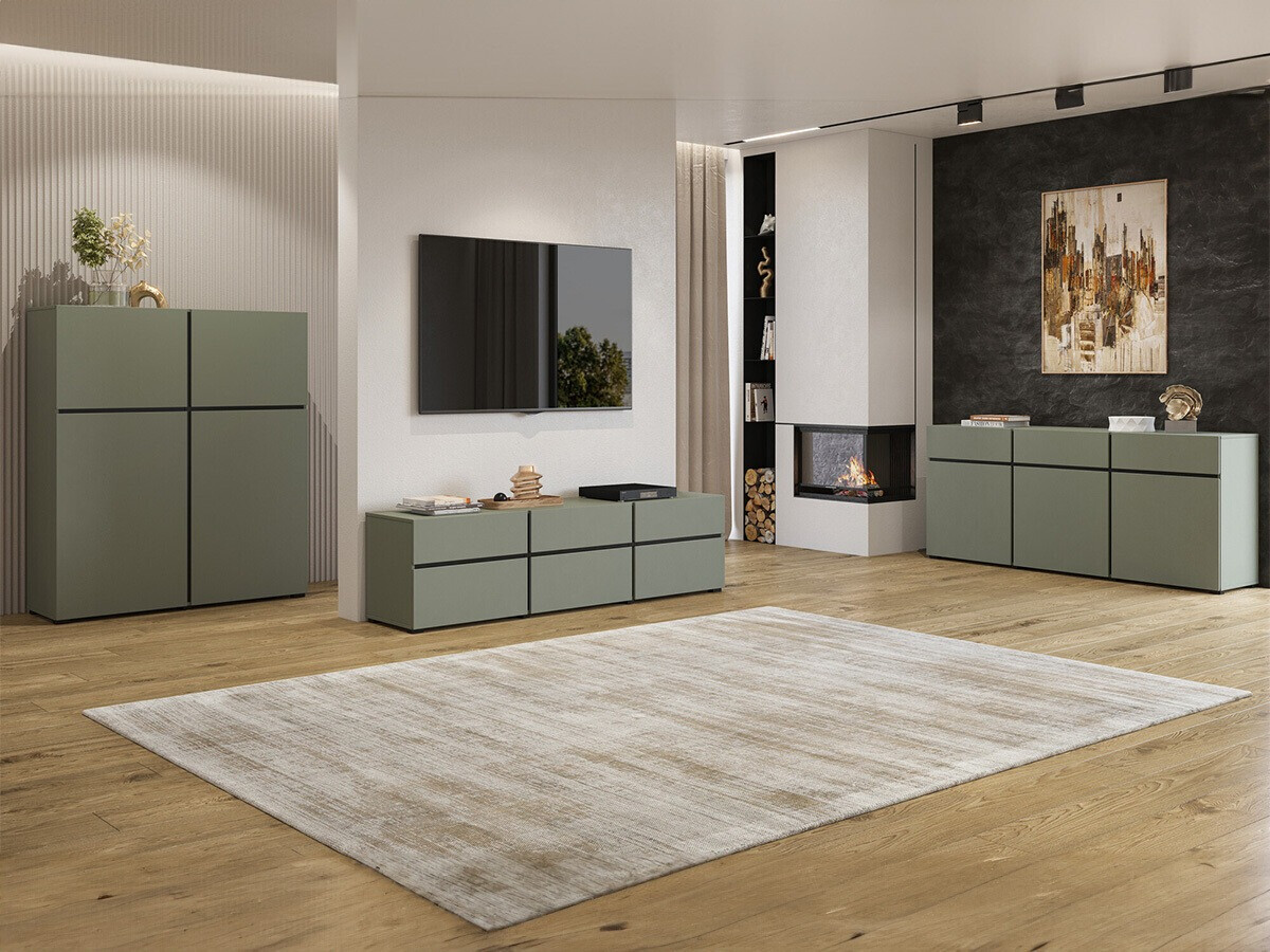 Conjunto para sala de estar Alfere 106 (Verde)