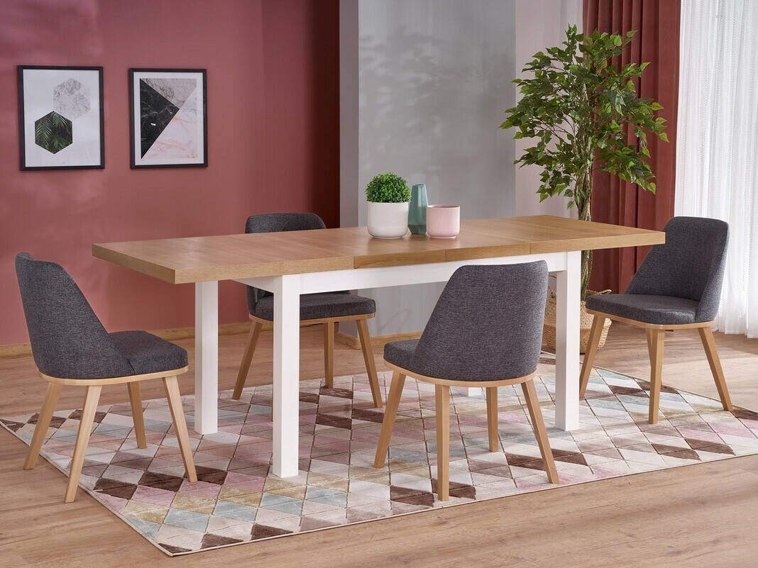 Mesa Houston 559 (Carvalho sonoma + Branco)