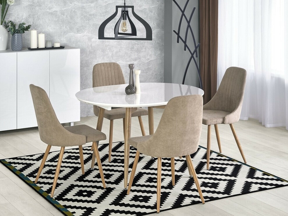 Mesa Houston 567 (Branco + Carvalho de san remo)