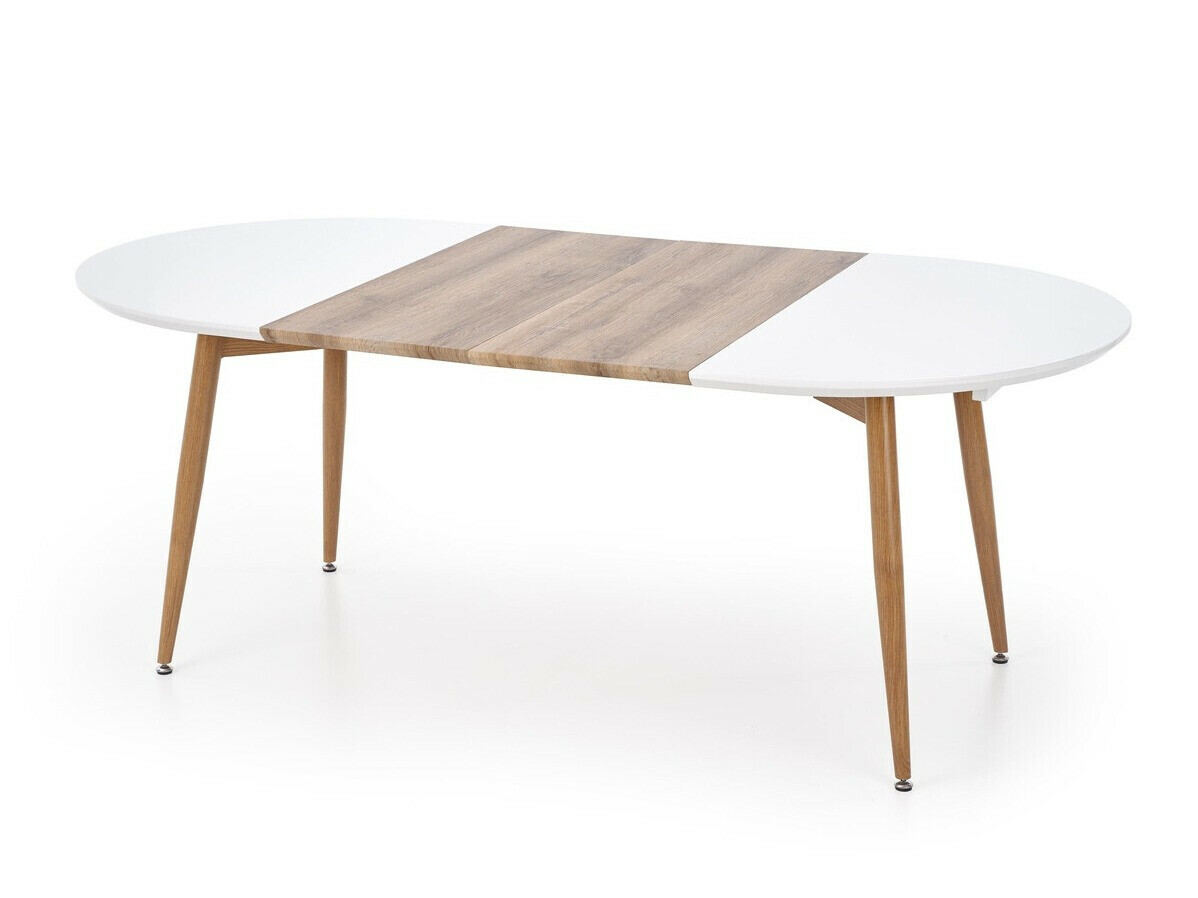 Mesa Houston Humus (Branco + Carvalho de mel)