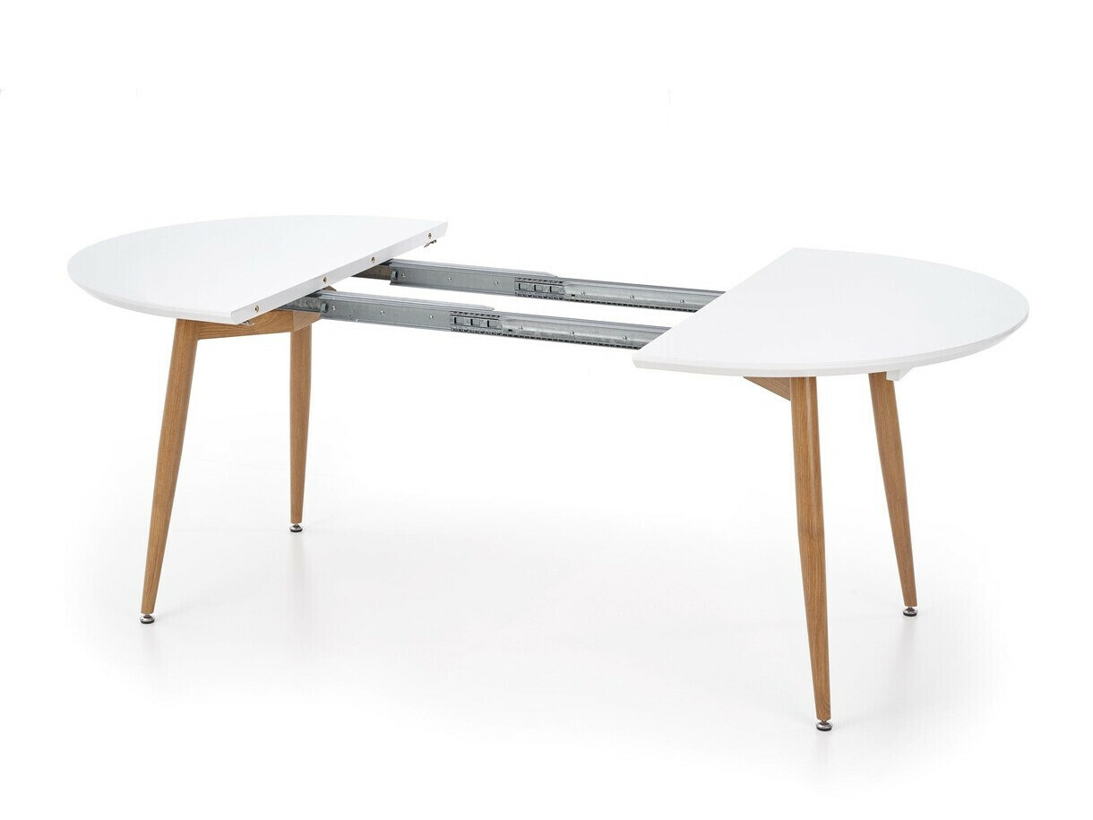 Mesa Houston Humus (Branco + Carvalho de mel)