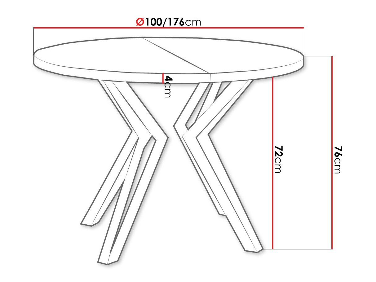 Mesa Oswego 111 (Craft de carvalho dourado + Preto)