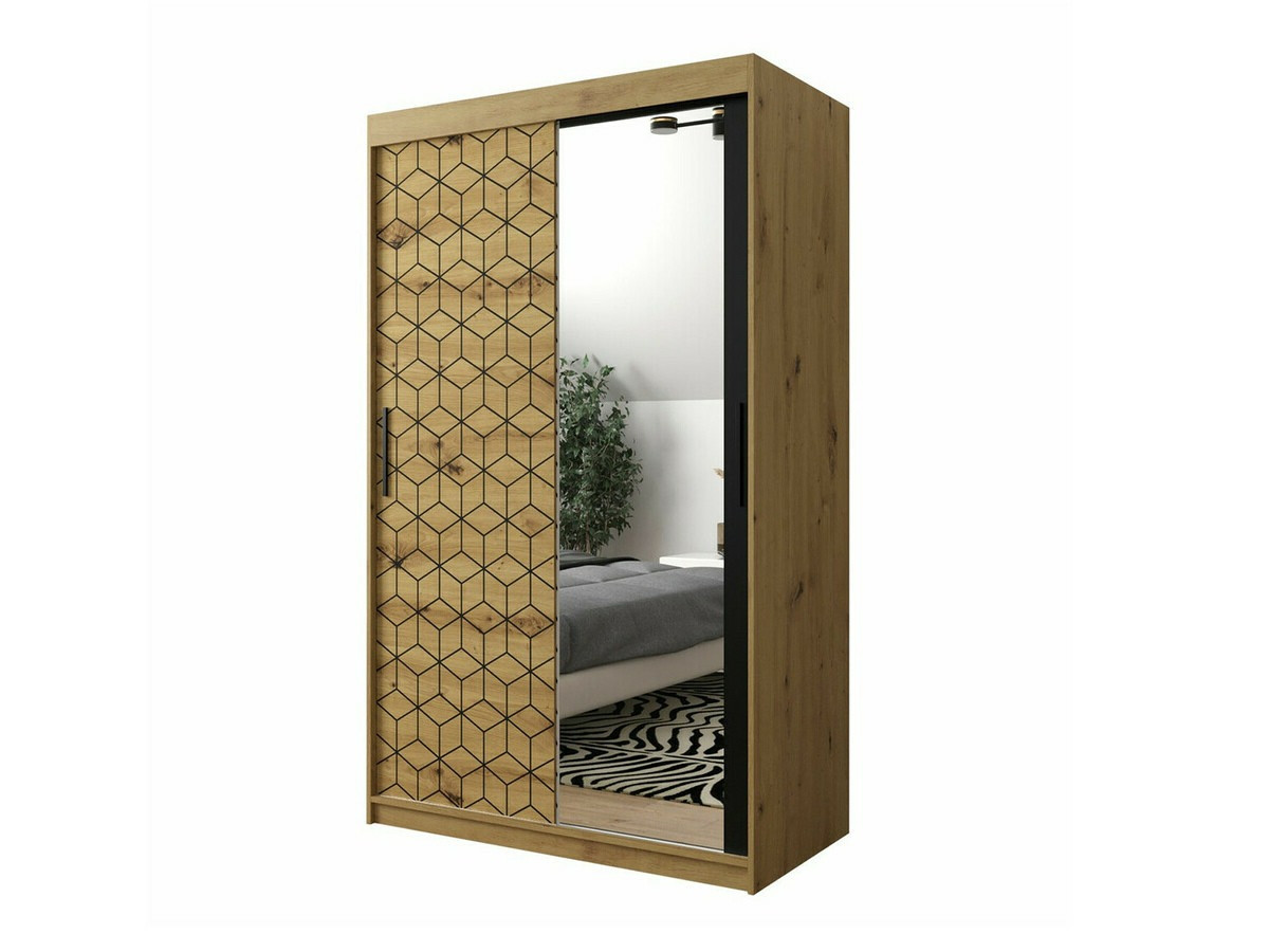 Roupeiro Hartford 287 (Carvalho Artisan + Preto)