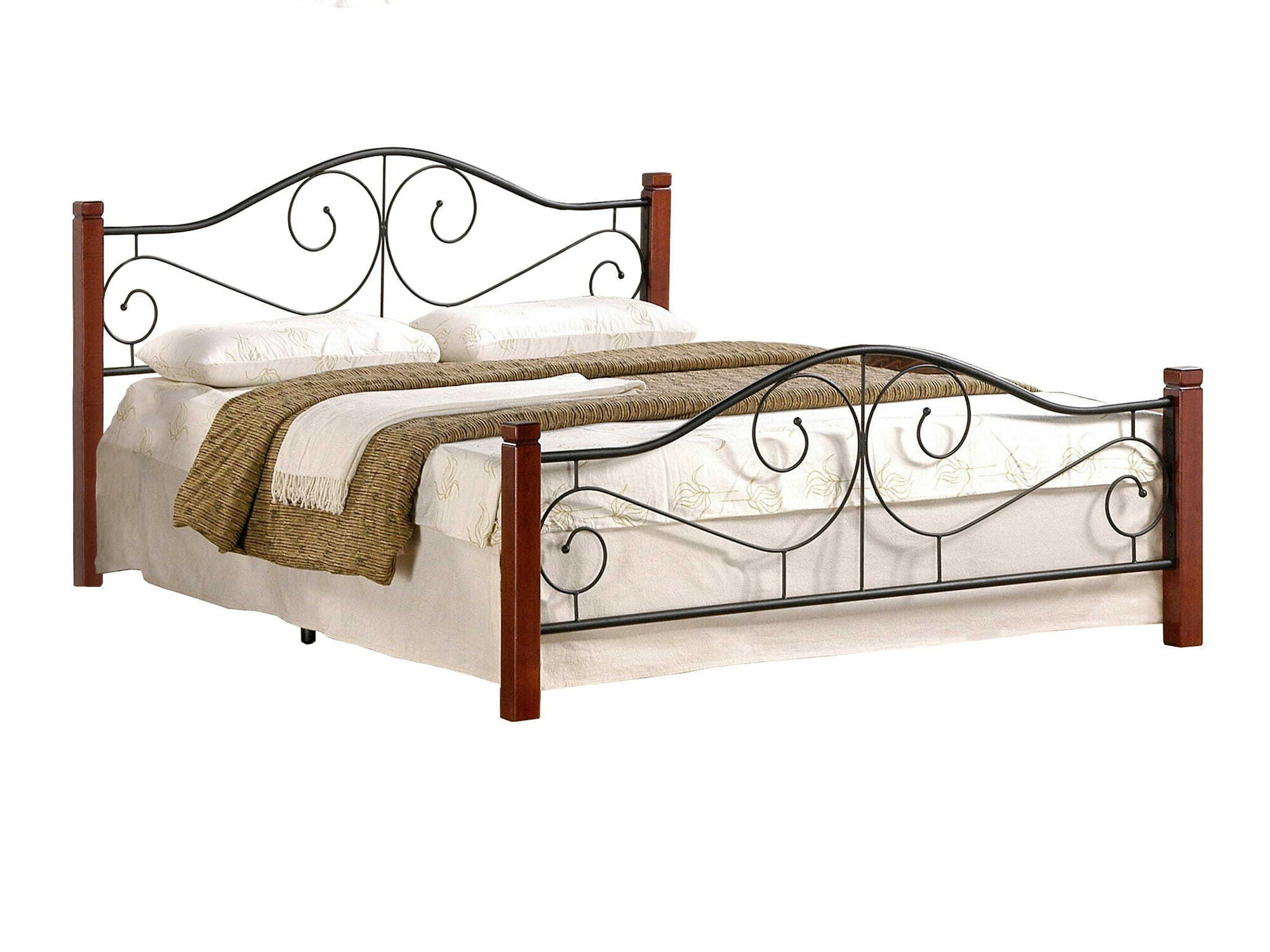 Cama Houston 574 (Cor de cereja + Preto)