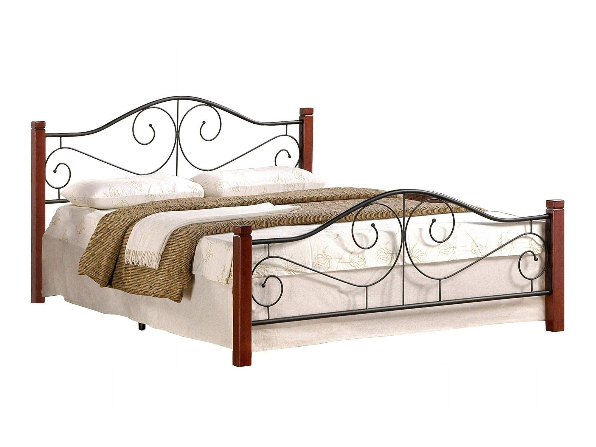 Cama Houston 574 (Cor de cereja + Preto)