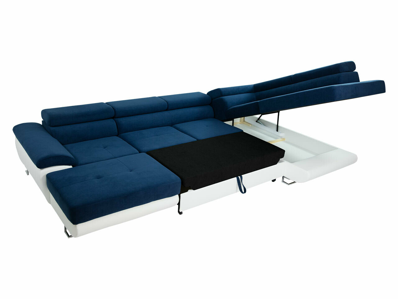 Sofá de canto Comfivo Ruta IV (Soft 017 + Uttario Velvet 2967 + Uttario Velvet 2959)