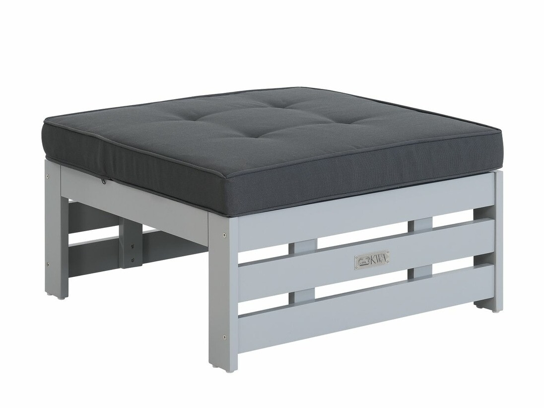 Pufe para o exterior Riverton 761 (Preto + Cinzento)